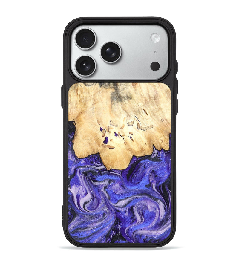 iPhone 18 Pro Max Wood Phone Case - Antone (Purple, 824271)