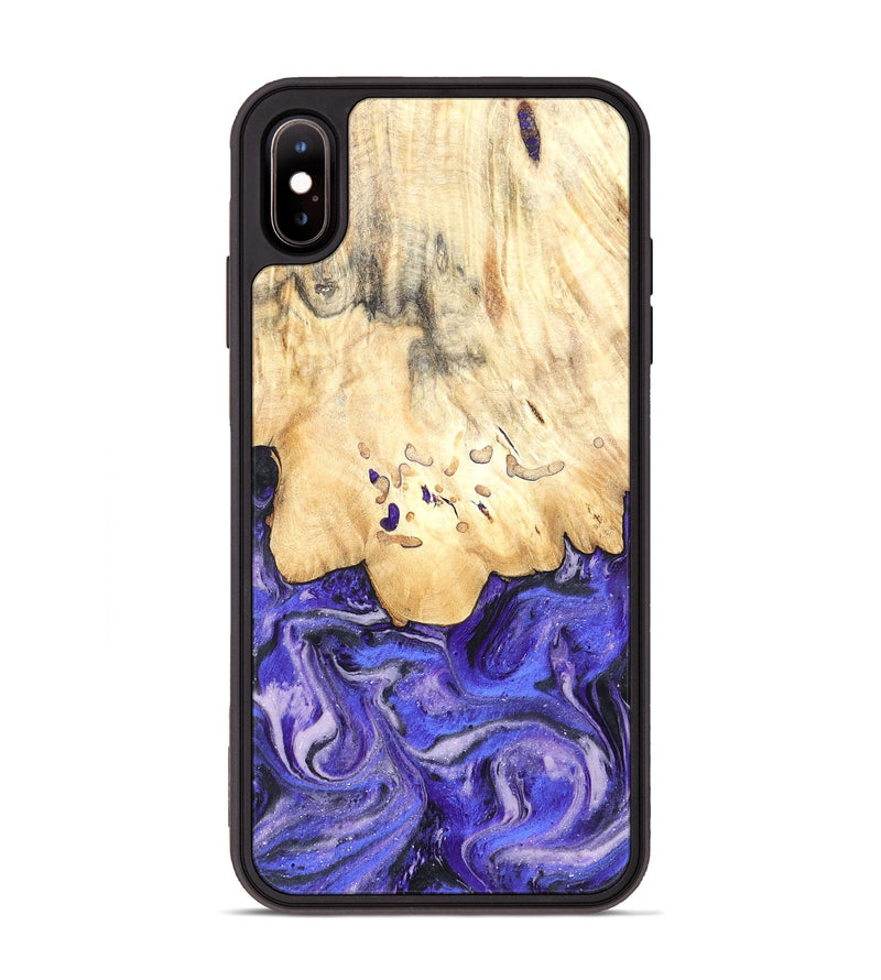 iPhone Xs Max Wood Phone Case - Antone (Purple, 824271)