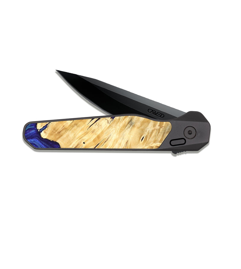 EDC Dark Slate Wood Pocket Knife - Sonny (Purple, 824273)