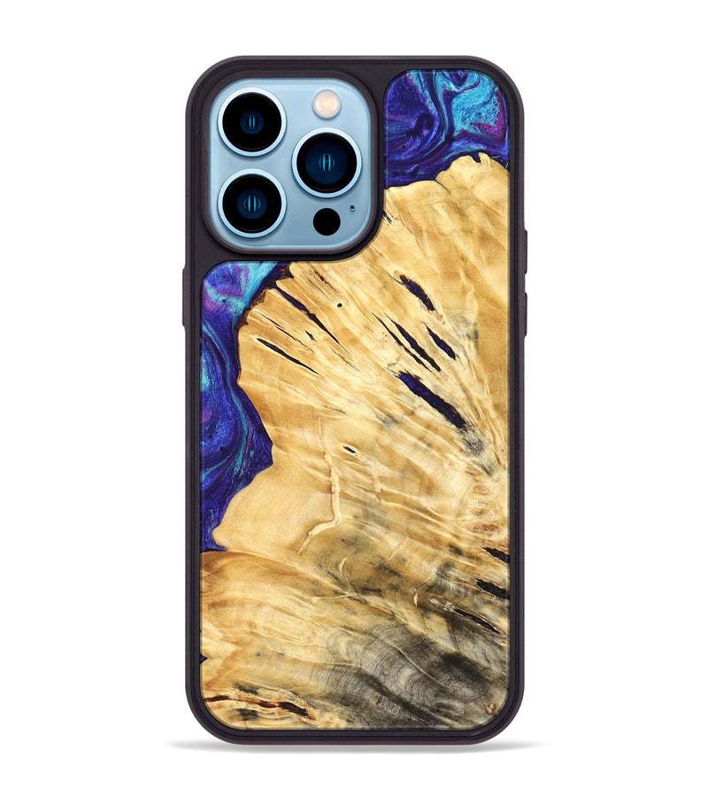 iPhone 14 Pro Max Wood Phone Case - Sonny (Purple, 824273)