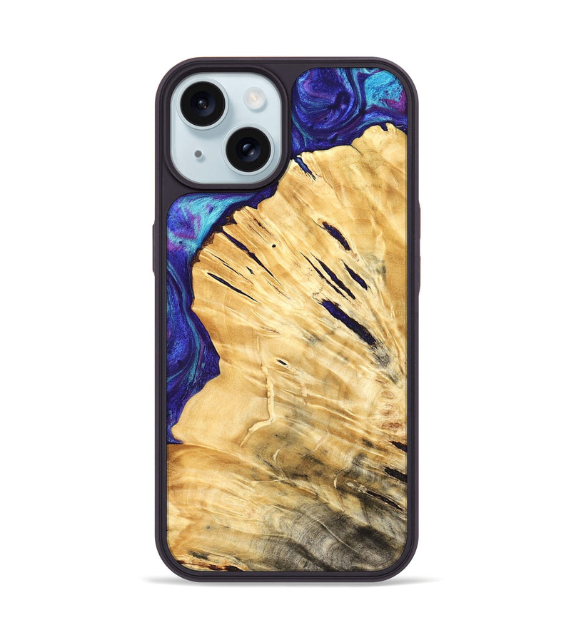 iPhone 15 Wood Phone Case - Sonny (Purple, 824273)