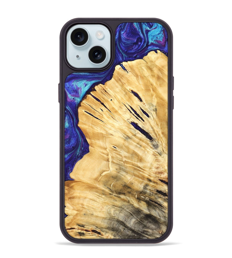 iPhone 15 Plus Wood Phone Case - Sonny (Purple, 824273)
