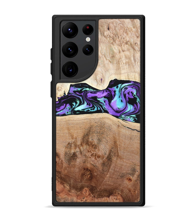 Galaxy S22 Ultra Wood Phone Case - Donn (Purple, 824275)