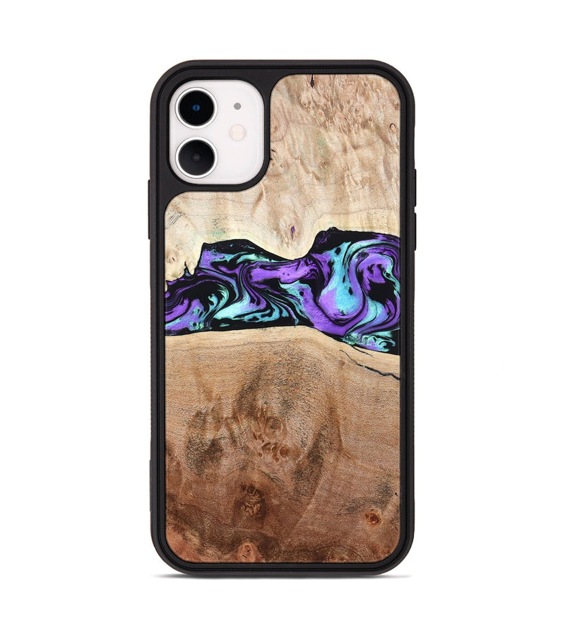 iPhone 11 Wood Phone Case - Donn (Purple, 824275)