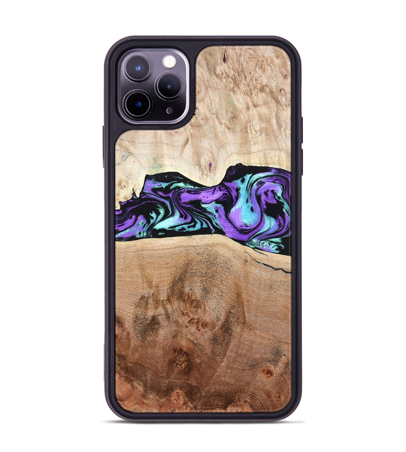 iPhone 11 Pro Max Wood Phone Case - Donn (Purple, 824275)