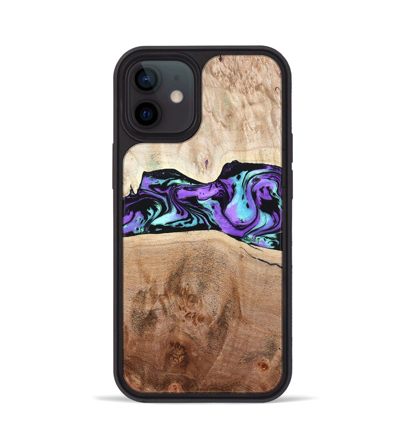 iPhone 12 Wood Phone Case - Donn (Purple, 824275)