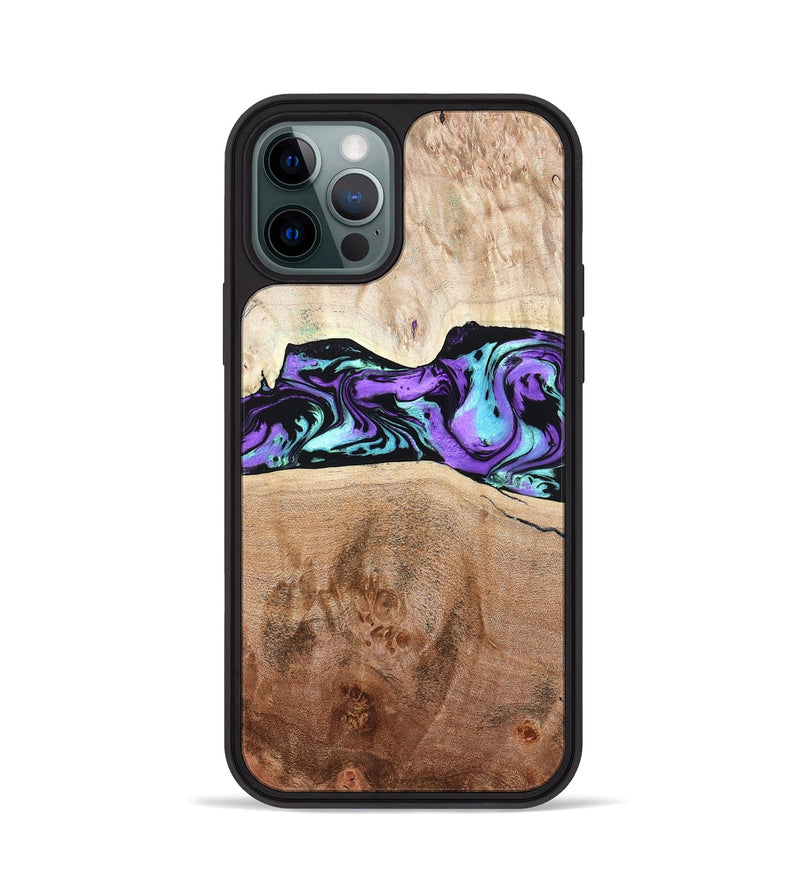 iPhone 12 Pro Wood Phone Case - Donn (Purple, 824275)