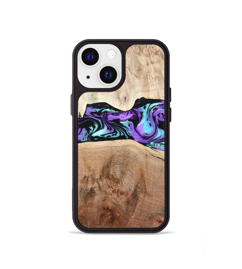 iPhone 13 mini Wood Phone Case - Donn (Purple, 824275)