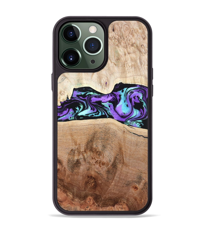 iPhone 13 Pro Max Wood Phone Case - Donn (Purple, 824275)