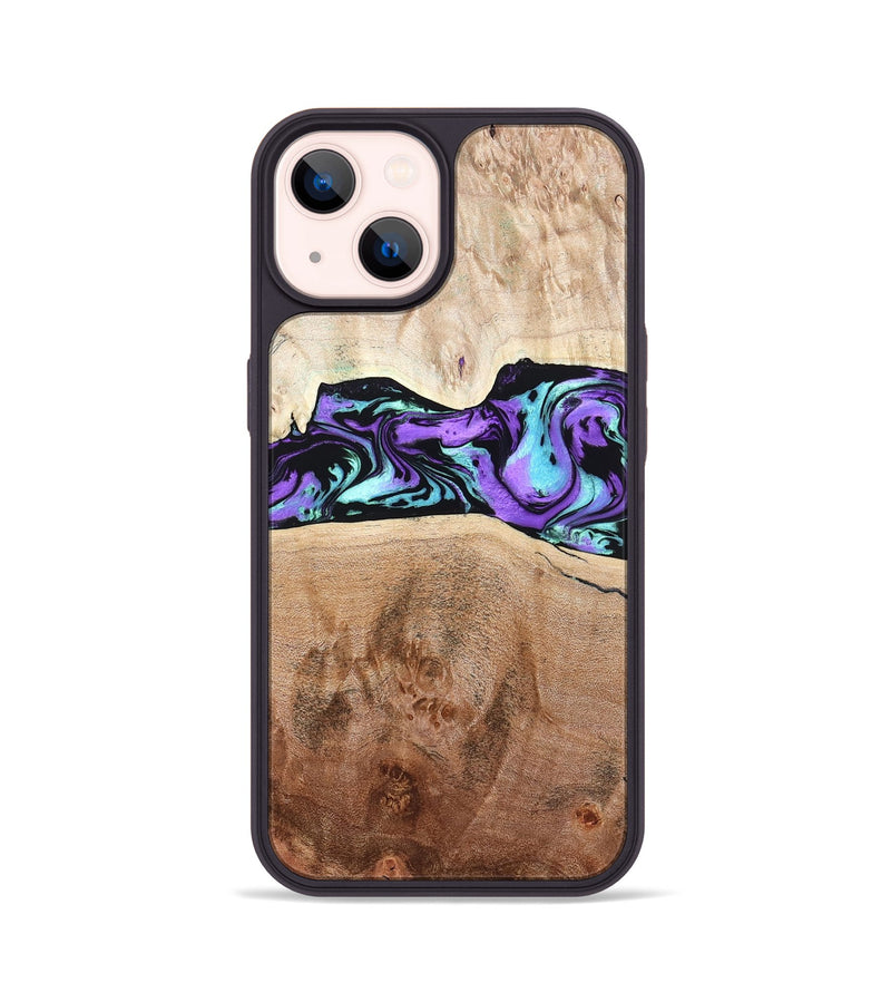 iPhone 14 Wood Phone Case - Donn (Purple, 824275)