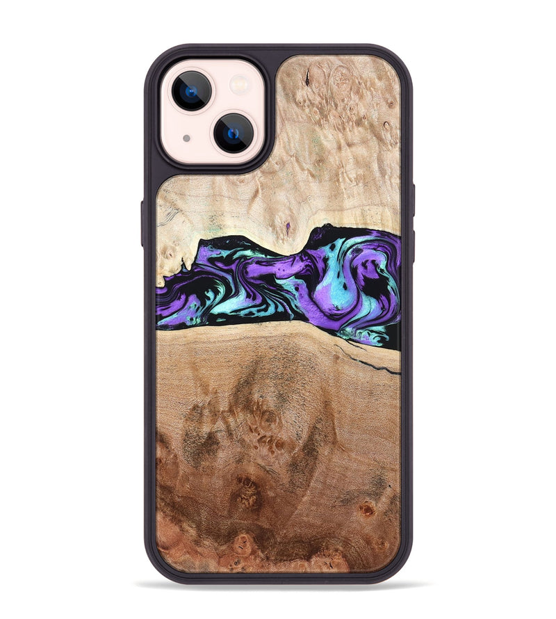iPhone 14 Plus Wood Phone Case - Donn (Purple, 824275)