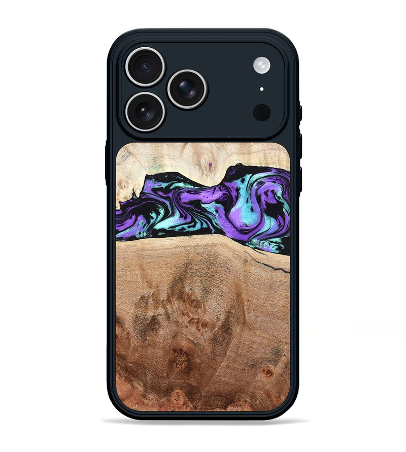 iPhone 17 Pro Max Wood Phone Case - Donn (Purple, 824275)