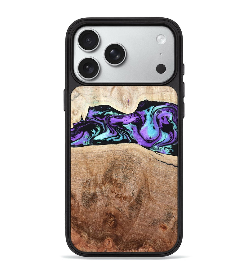 iPhone 18 Pro Max Wood Phone Case - Donn (Purple, 824275)
