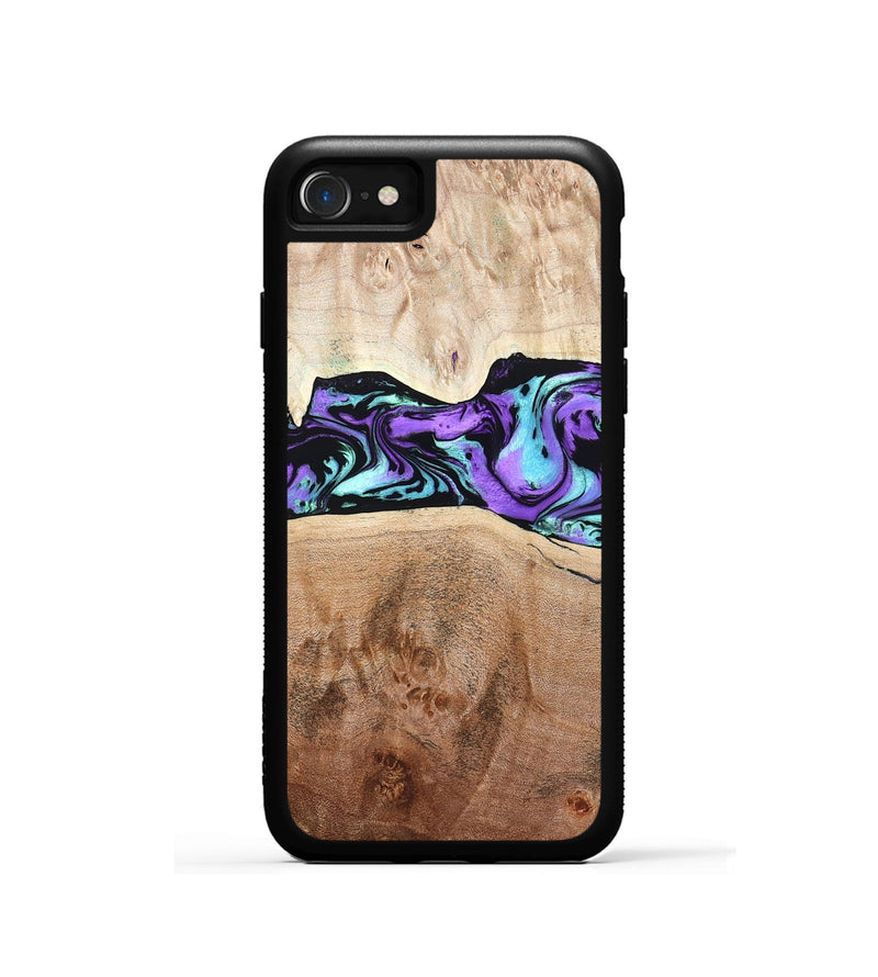 iPhone SE Wood Phone Case - Donn (Purple, 824275)