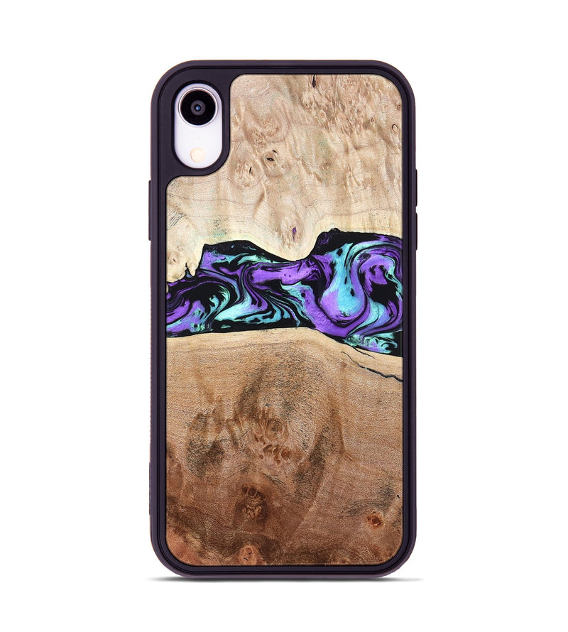 iPhone Xr Wood Phone Case - Donn (Purple, 824275)