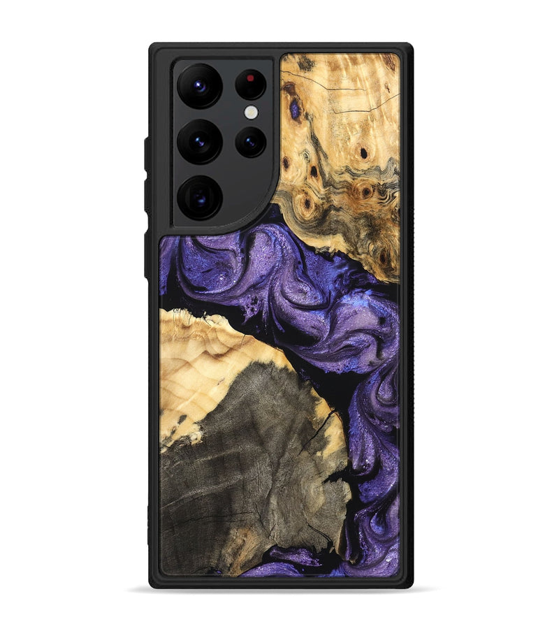 Galaxy S22 Ultra Wood Phone Case - Deborah (Purple, 824276)