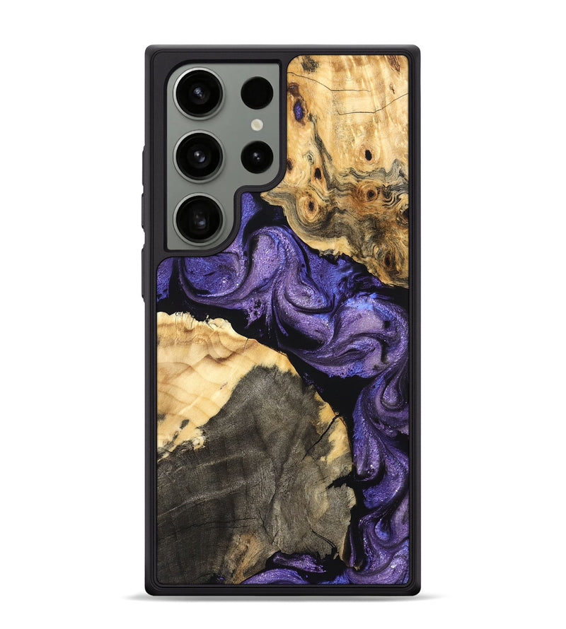 Galaxy S24 Ultra Wood Phone Case - Deborah (Purple, 824276)