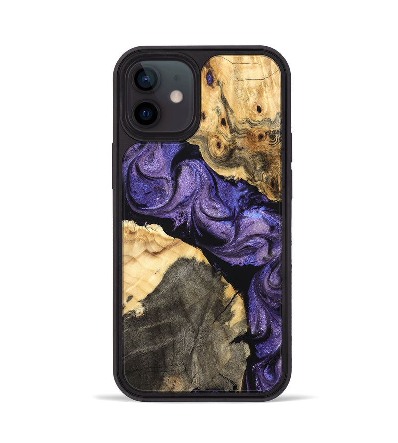iPhone 12 Wood Phone Case - Deborah (Purple, 824276)