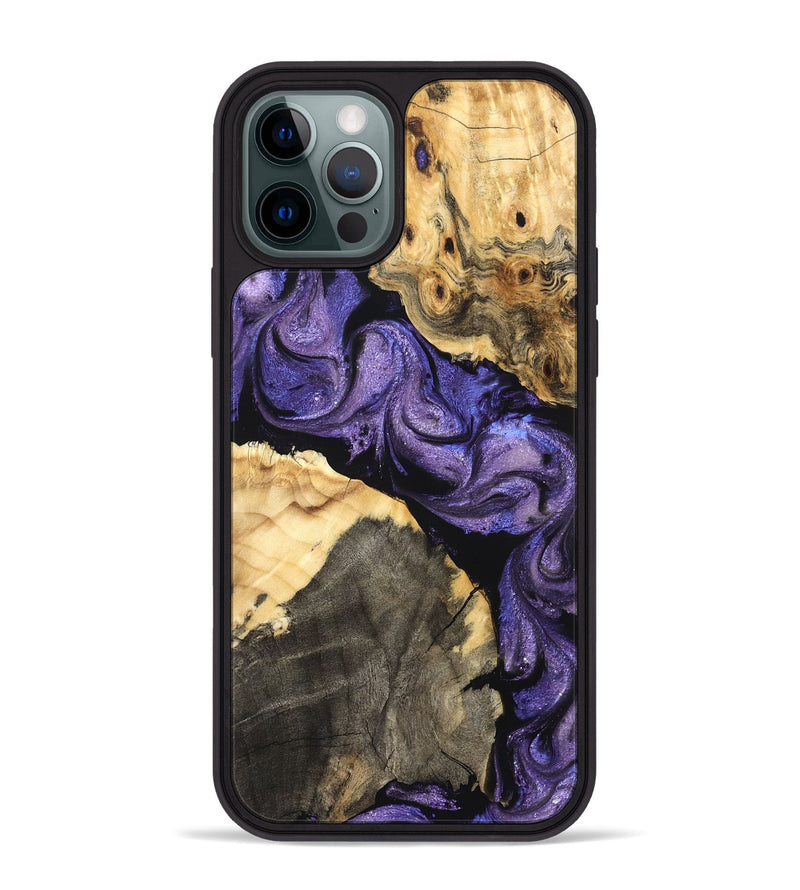 iPhone 12 Pro Max Wood Phone Case - Deborah (Purple, 824276)
