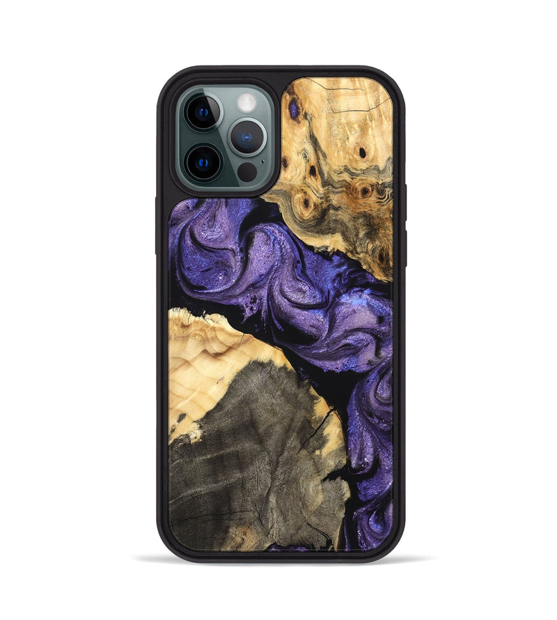 iPhone 12 Pro Wood Phone Case - Deborah (Purple, 824276)