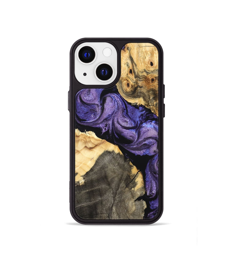iPhone 13 mini Wood Phone Case - Deborah (Purple, 824276)