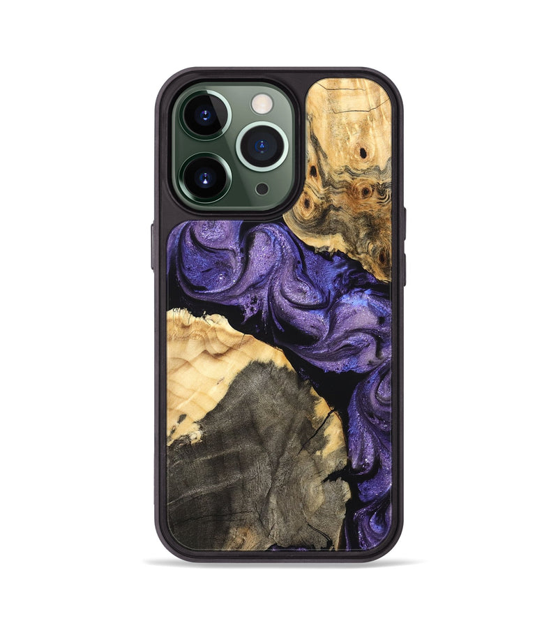 iPhone 13 Pro Wood Phone Case - Deborah (Purple, 824276)