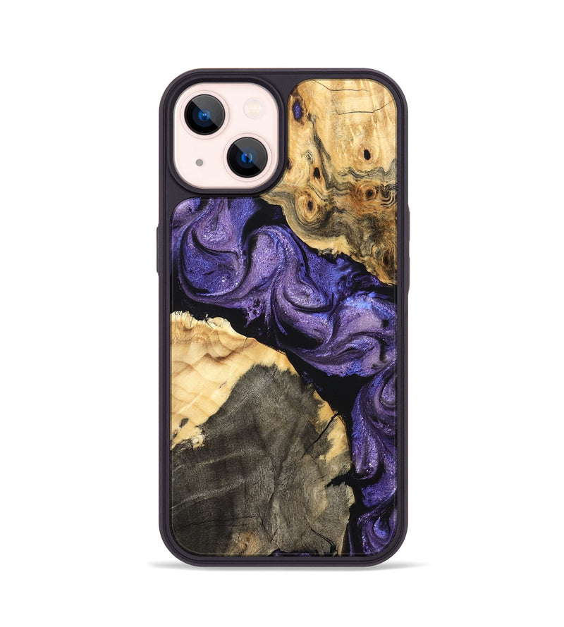 iPhone 14 Wood Phone Case - Deborah (Purple, 824276)