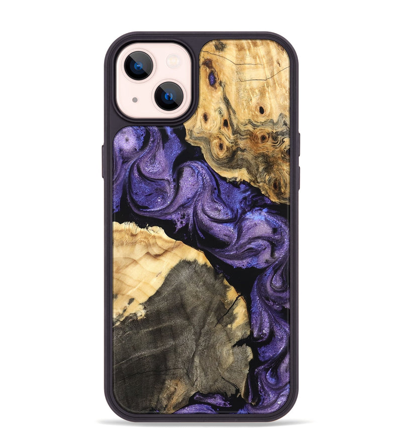 iPhone 14 Plus Wood Phone Case - Deborah (Purple, 824276)