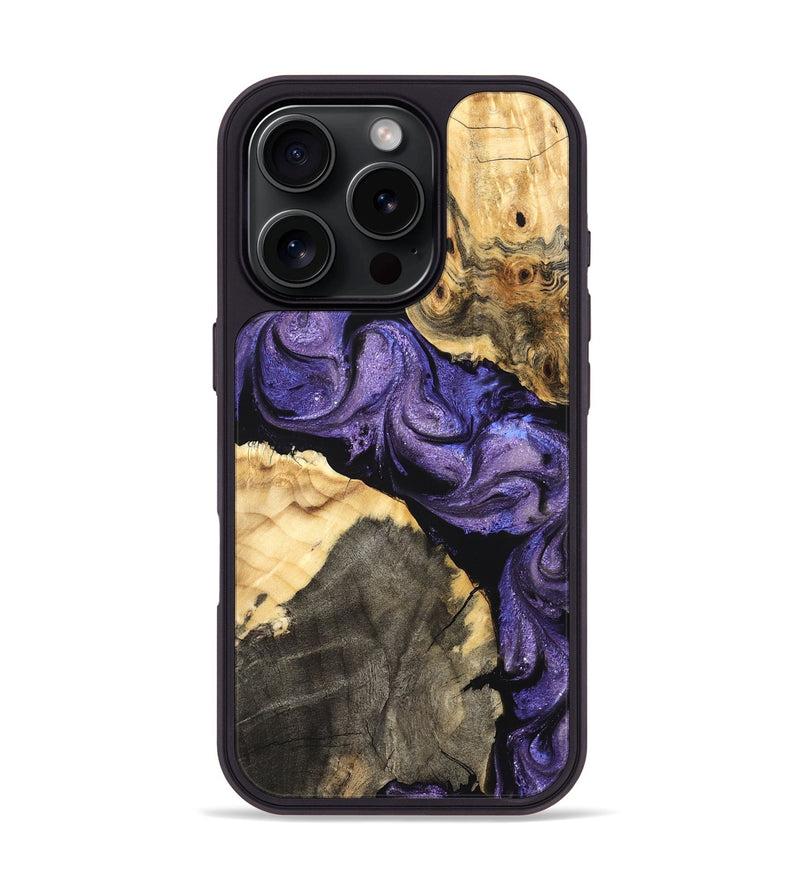 iPhone 16 Pro Wood Phone Case - Deborah (Purple, 824276)