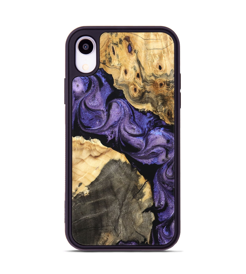 iPhone Xr Wood Phone Case - Deborah (Purple, 824276)