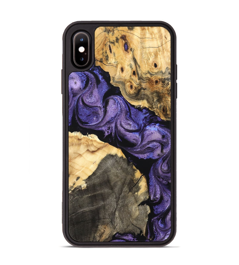 iPhone Xs Max Wood Phone Case - Deborah (Purple, 824276)