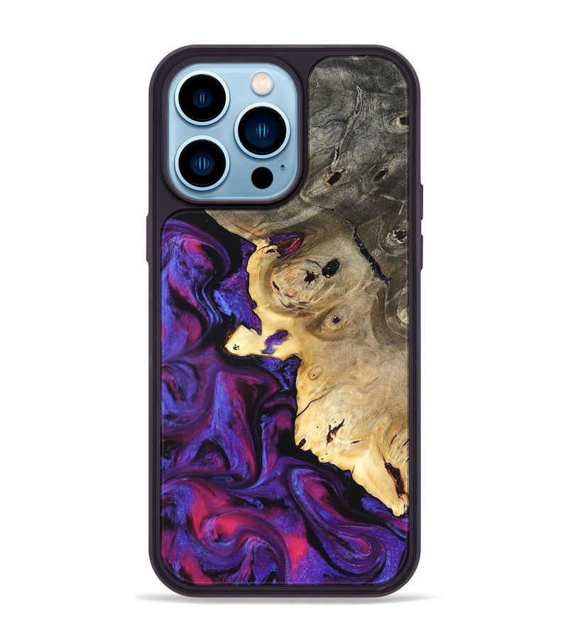 iPhone 14 Pro Max Wood Phone Case - Everlee (Purple, 824277)