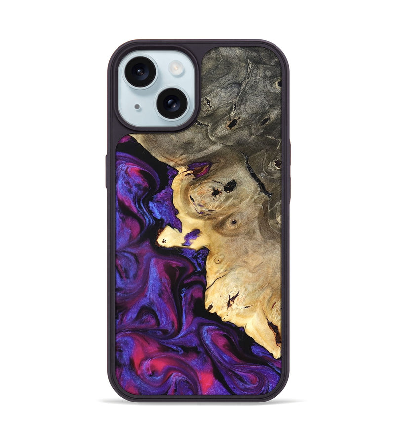 iPhone 15 Wood Phone Case - Everlee (Purple, 824277)