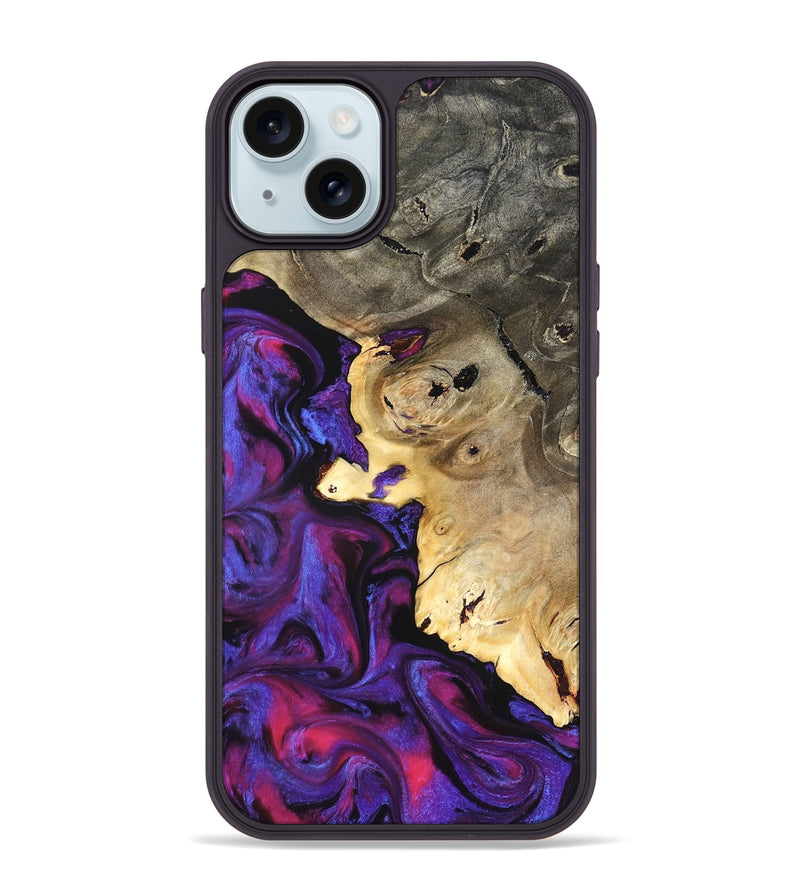 iPhone 15 Plus Wood Phone Case - Everlee (Purple, 824277)