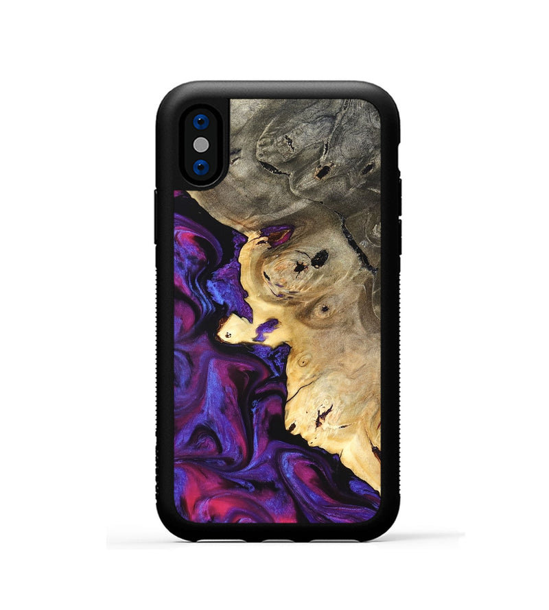 iPhone Xs Wood Phone Case - Everlee (Purple, 824277)