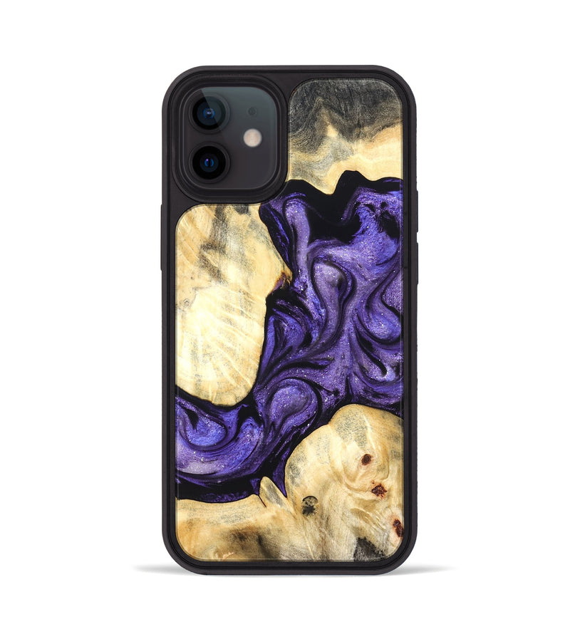 iPhone 12 Wood Phone Case - Grover (Purple, 824278)