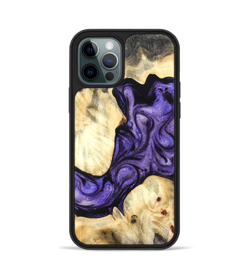 iPhone 12 Pro Wood Phone Case - Grover (Purple, 824278)