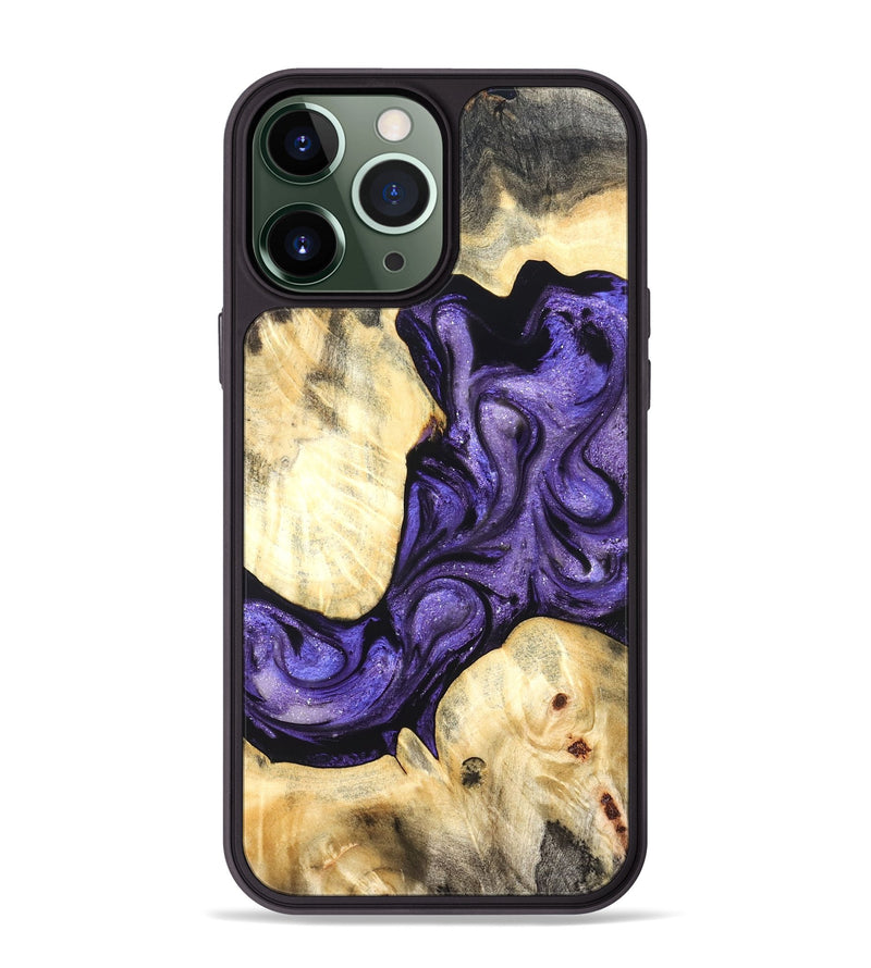 iPhone 13 Pro Max Wood Phone Case - Grover (Purple, 824278)