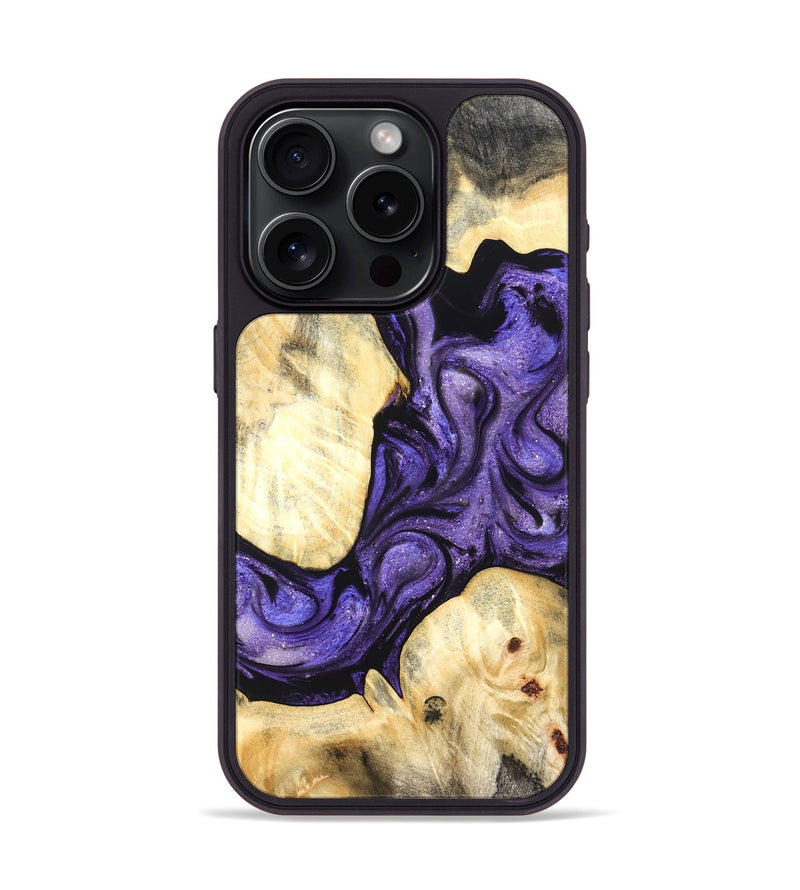 iPhone 15 Pro Wood Phone Case - Grover (Purple, 824278)