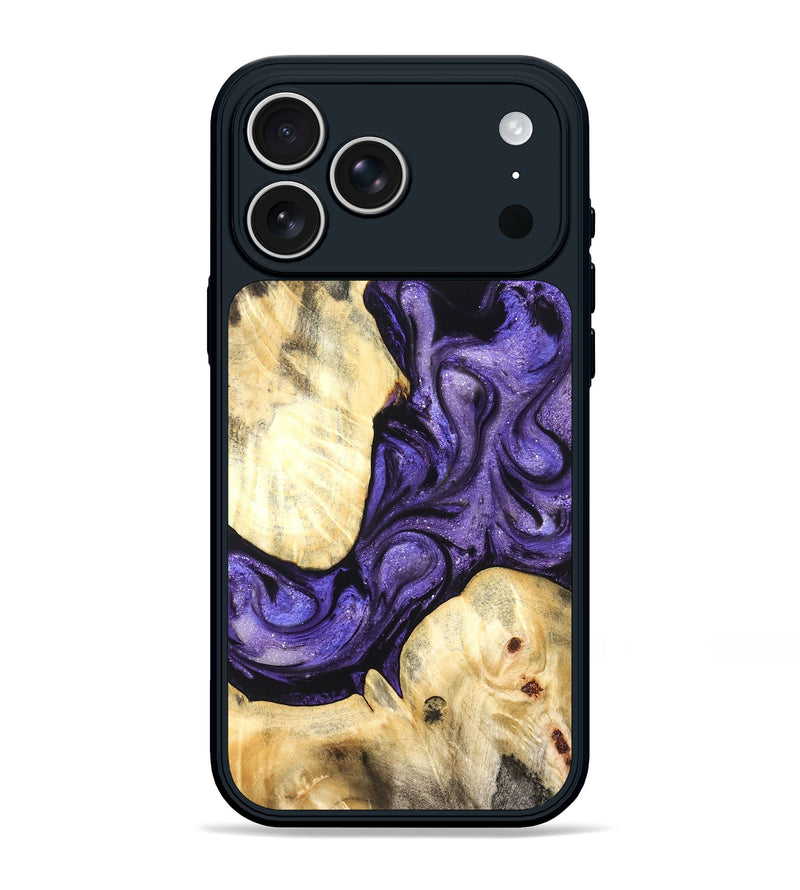 iPhone 17 Pro Max Wood Phone Case - Grover (Purple, 824278)