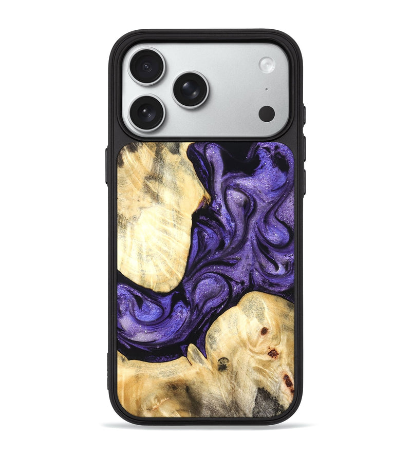 iPhone 18 Pro Max Wood Phone Case - Grover (Purple, 824278)