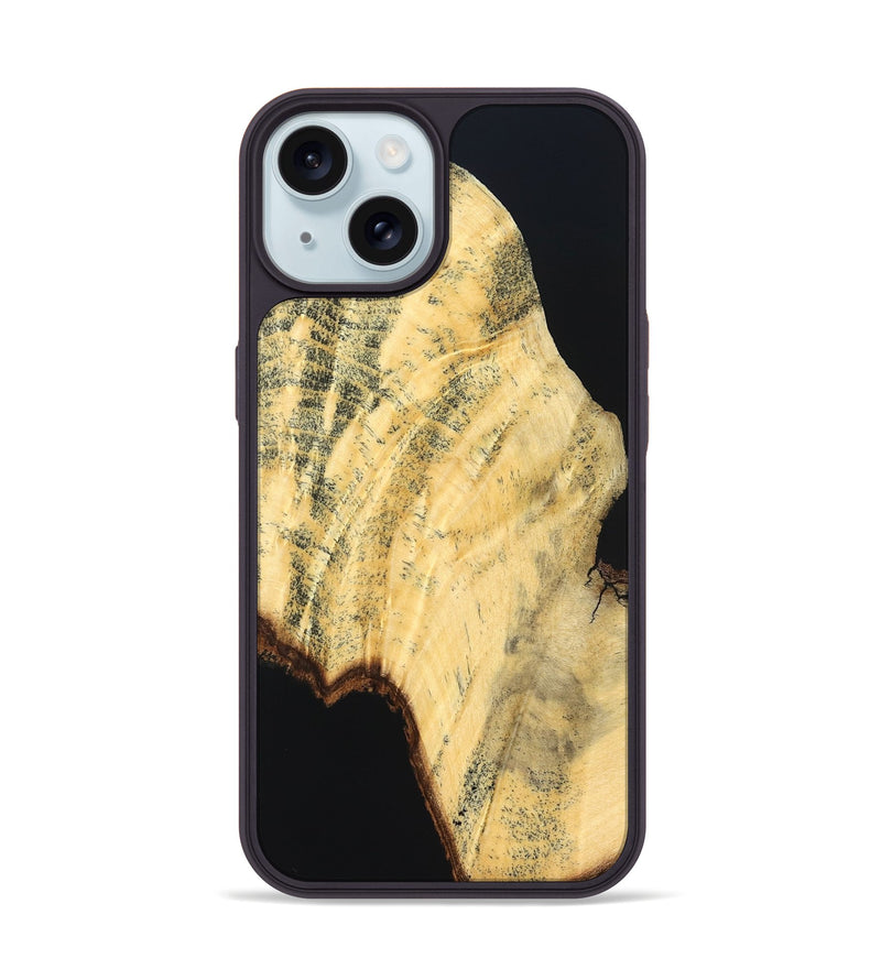 iPhone 15 Wood Phone Case - Mira (Wood Burl, 824279)