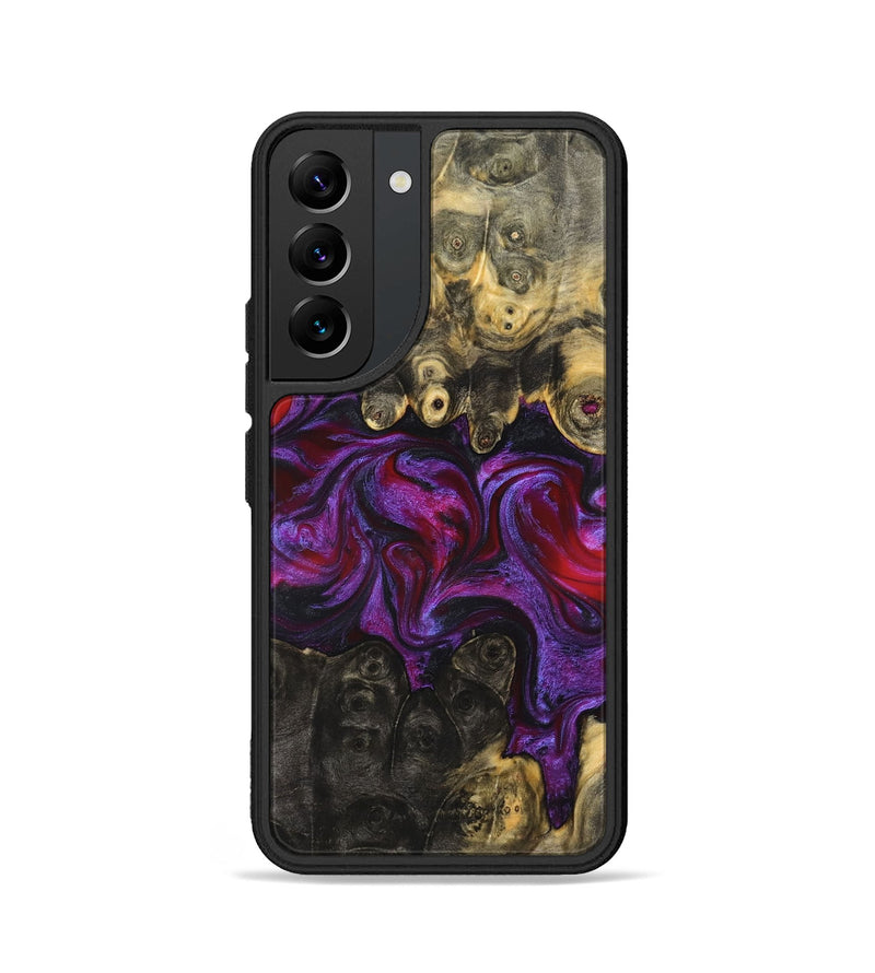 Galaxy S22 Wood Phone Case - Elvis (Purple, 824288)