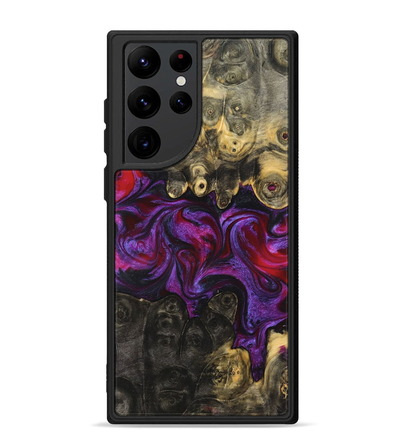 Galaxy S22 Ultra Wood Phone Case - Elvis (Purple, 824288)
