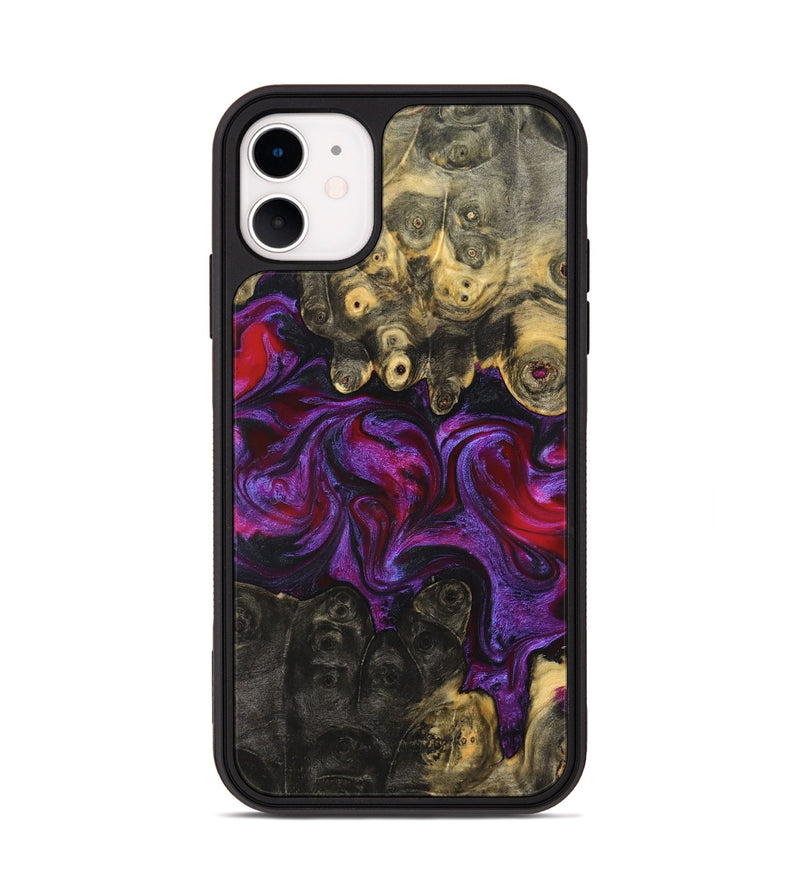 iPhone 11 Wood Phone Case - Elvis (Purple, 824288)