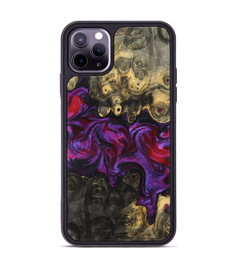 iPhone 11 Pro Max Wood Phone Case - Elvis (Purple, 824288)