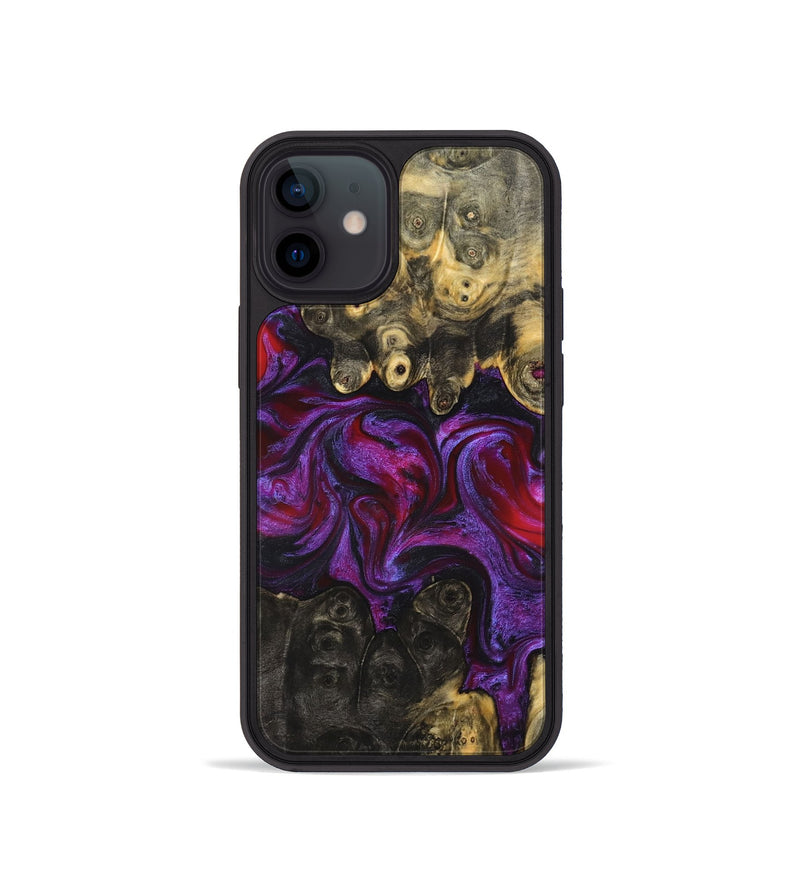 iPhone 12 mini Wood Phone Case - Elvis (Purple, 824288)