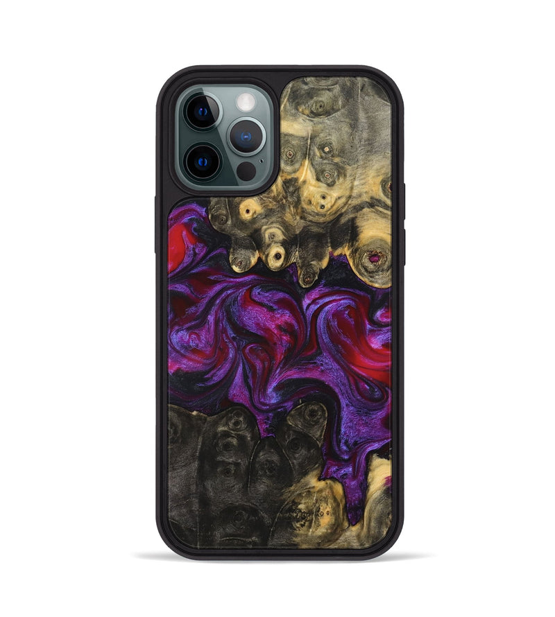 iPhone 12 Pro Wood Phone Case - Elvis (Purple, 824288)