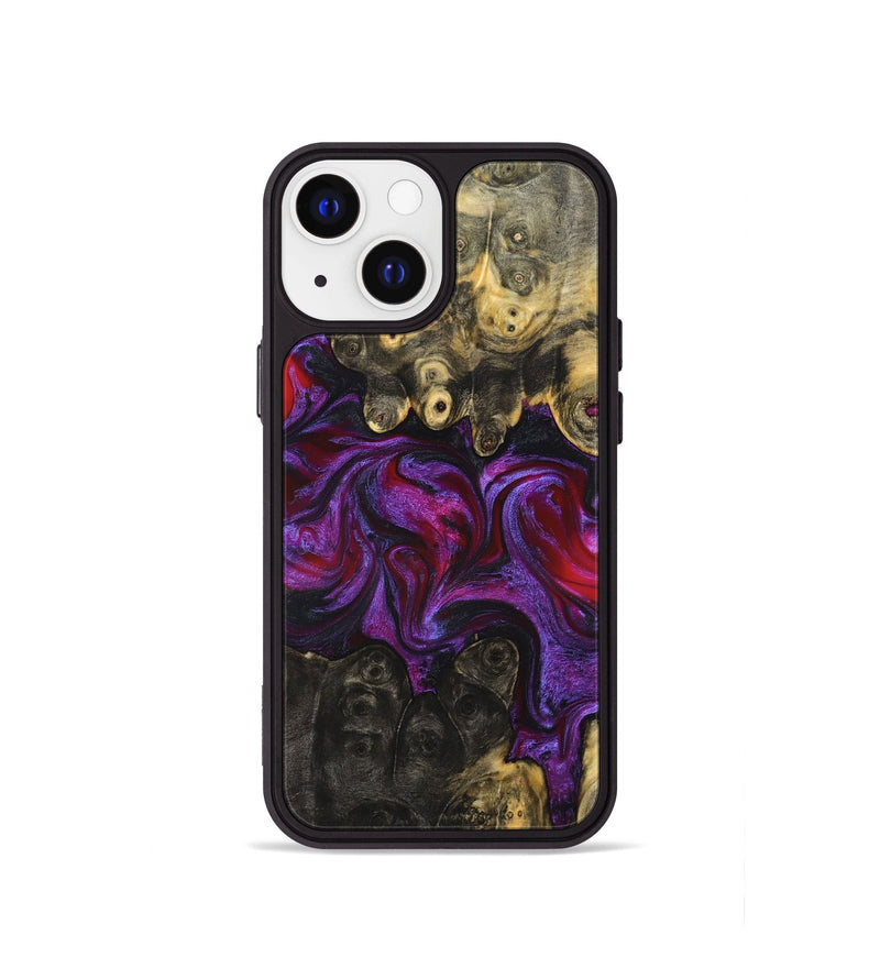 iPhone 13 mini Wood Phone Case - Elvis (Purple, 824288)