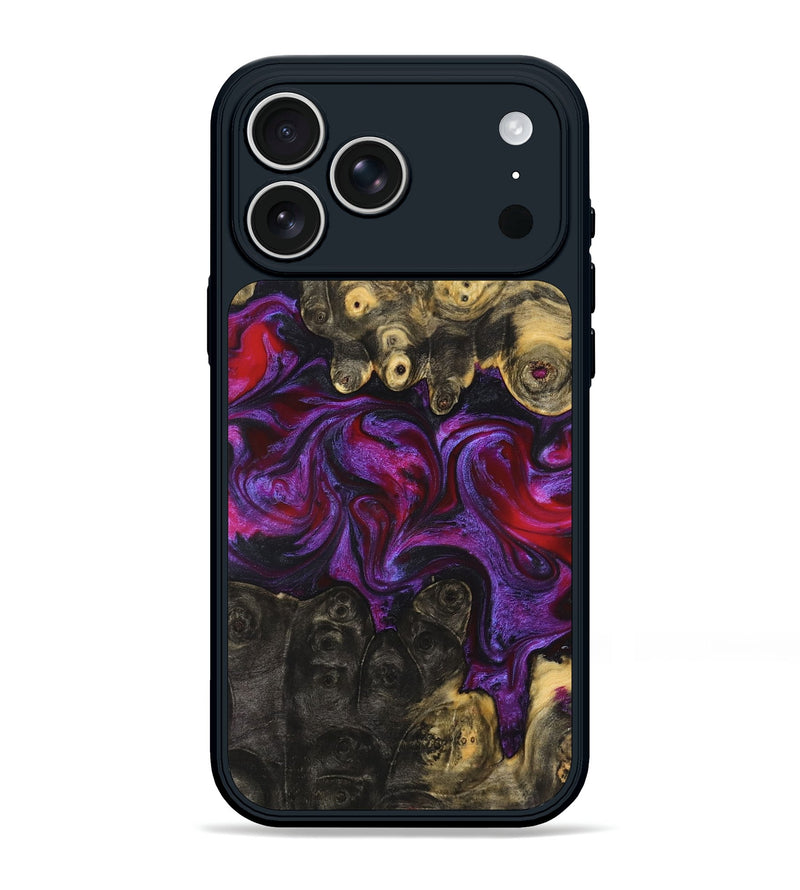 iPhone 17 Pro Max Wood Phone Case - Elvis (Purple, 824288)